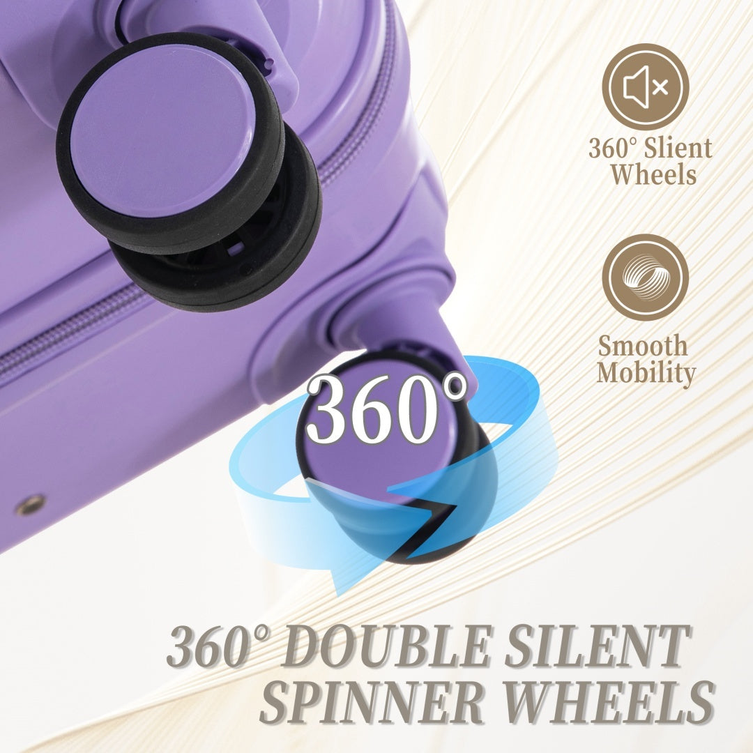 HIFINE TOURIST 20   24  28 3 Pcs   Set In ABS Spinner Wheel Luggage, Carry On Suitcase, Matching Color   Combination Loc