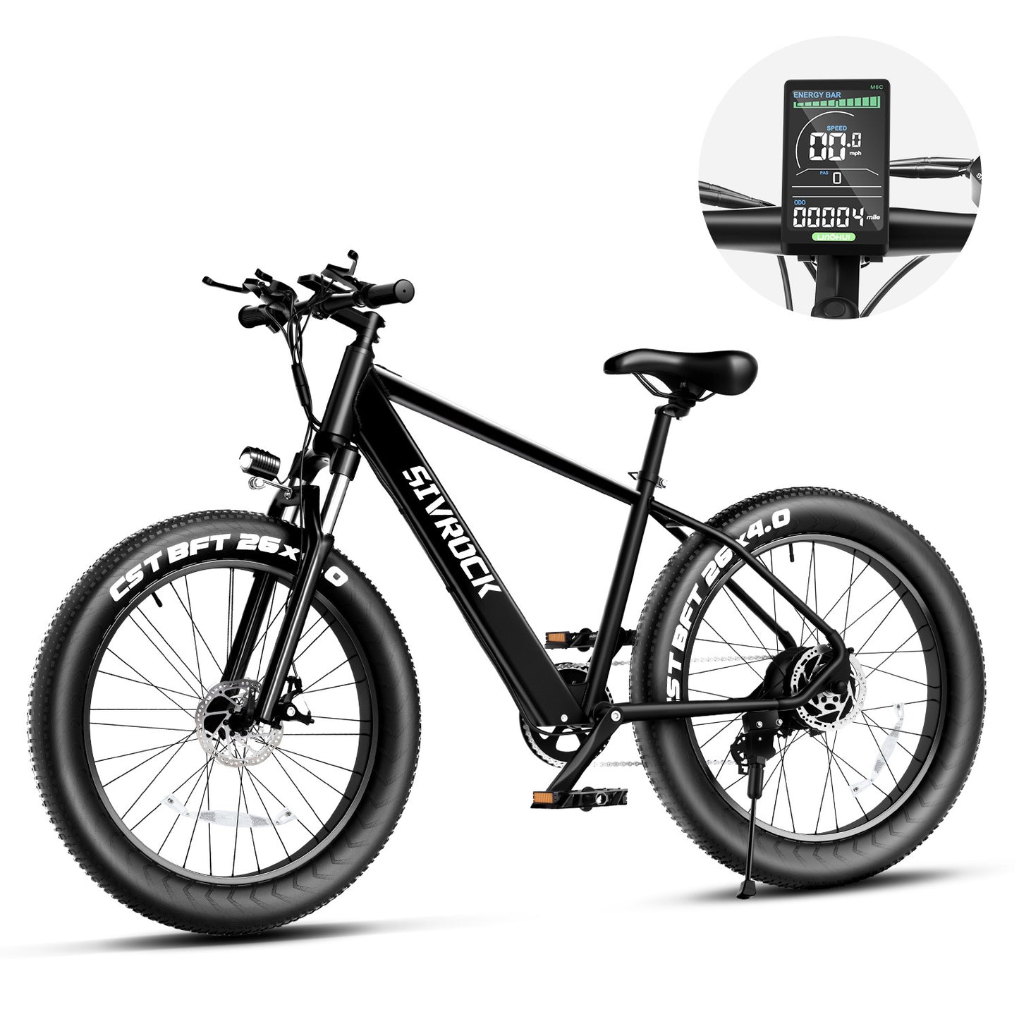" PowerRide X Pro 1000W Fat Tire Electric Bike – 48V 15Ah Off-Road Beast for Trail, City & Adventure | UL & GCC Certified"