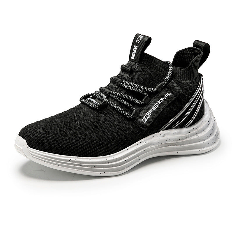 Breathable fly woven casual sports light running shoes