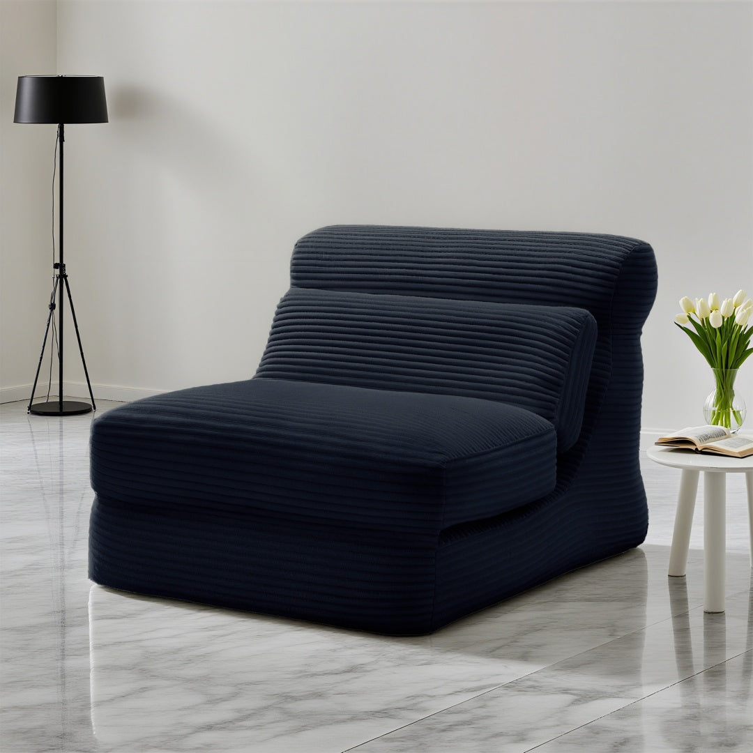 Folding Sofa Bed, Convertible Comfy Sleeper Chair With Back Support, Foldable Floor Sofa Bed Couch