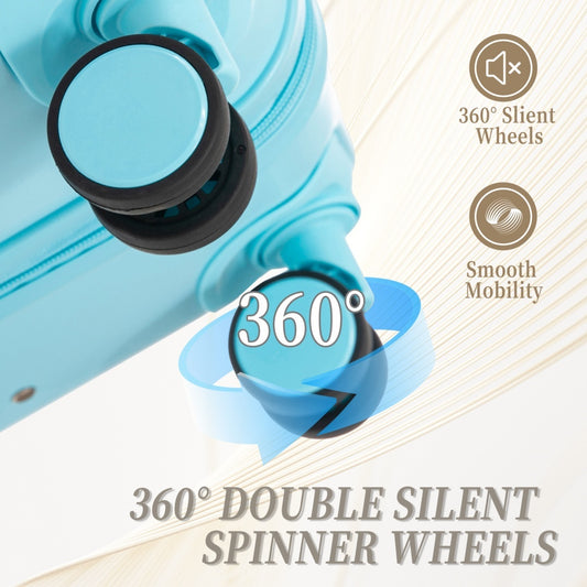 HIFINE TOURIST 20   24  28 3 Pcs   Set In ABS Spinner Wheel Luggage, Carry On Suitcase, Matching Color   Combination Loc