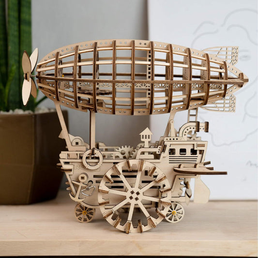 ROBOTIME ROKR 3D Wooden Air Vehicle Jigsaw Puzzle Model Kit Laser Cutting Kids Toys