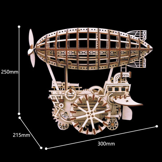 ROBOTIME ROKR 3D Wooden Air Vehicle Jigsaw Puzzle Model Kit Laser Cutting Kids Toys