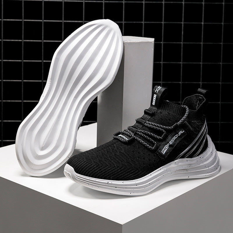 Breathable fly woven casual sports light running shoes