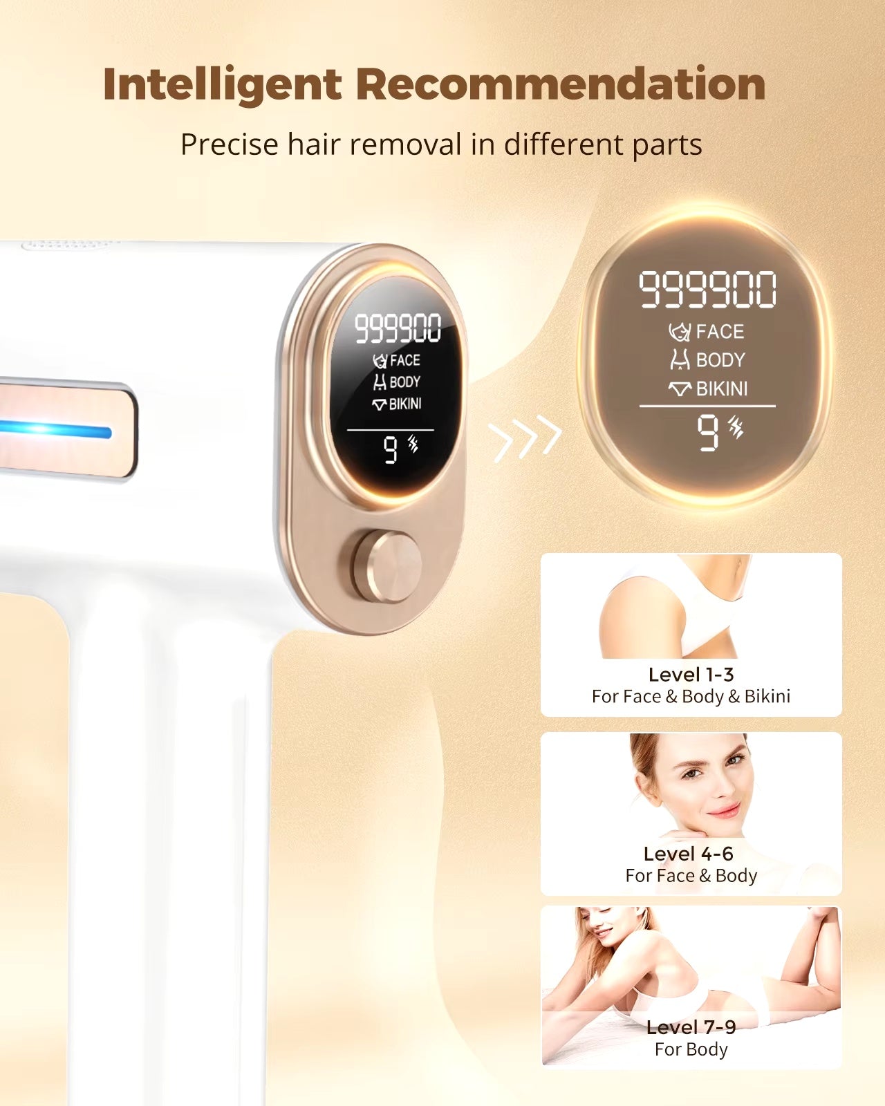 IPL Hair Removal Device – Professional Laser Epilator for Long-Lasting Smooth Skin