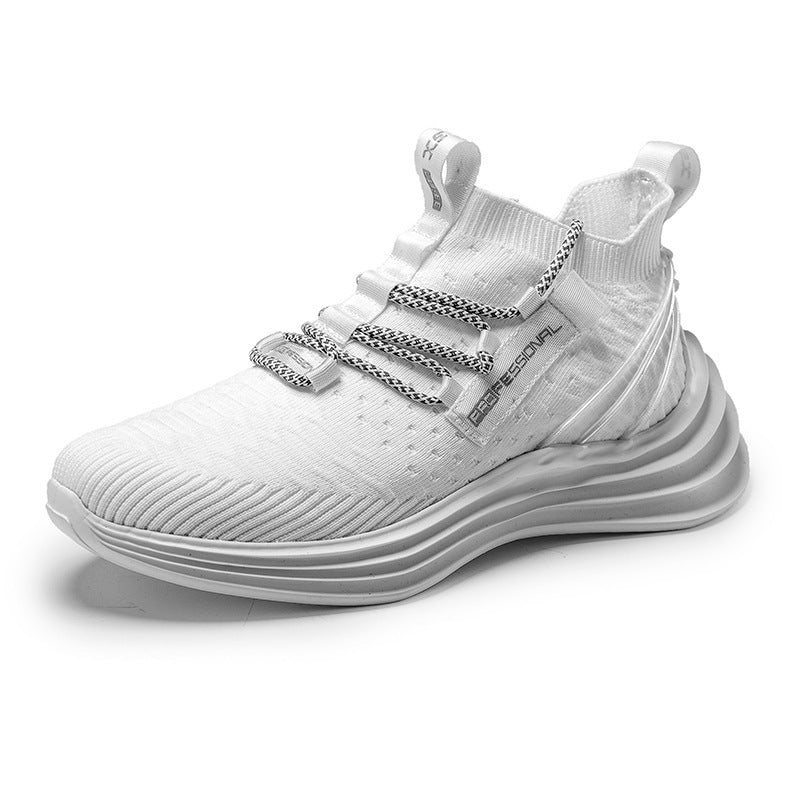 Breathable fly woven casual sports light running shoes