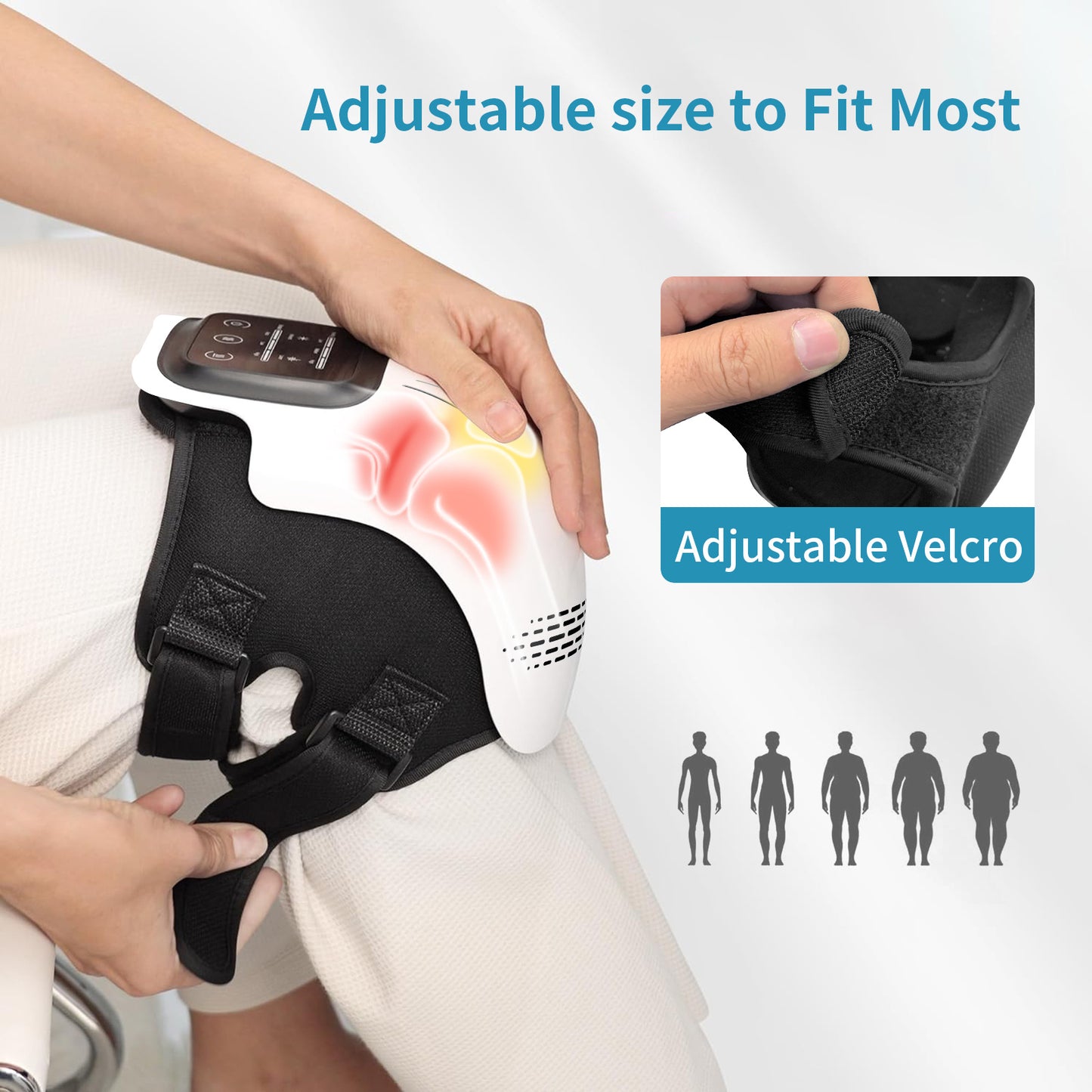 Electric Heated Kneading Knee Massager – Rechargeable (Home Use)