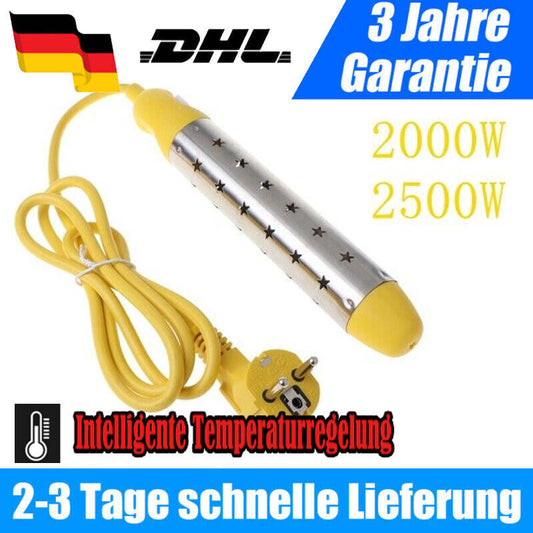 Wasser Heizung Heizstab Reiniger Tauchsieder Pool Badewanne Heizung  2000W 2500W