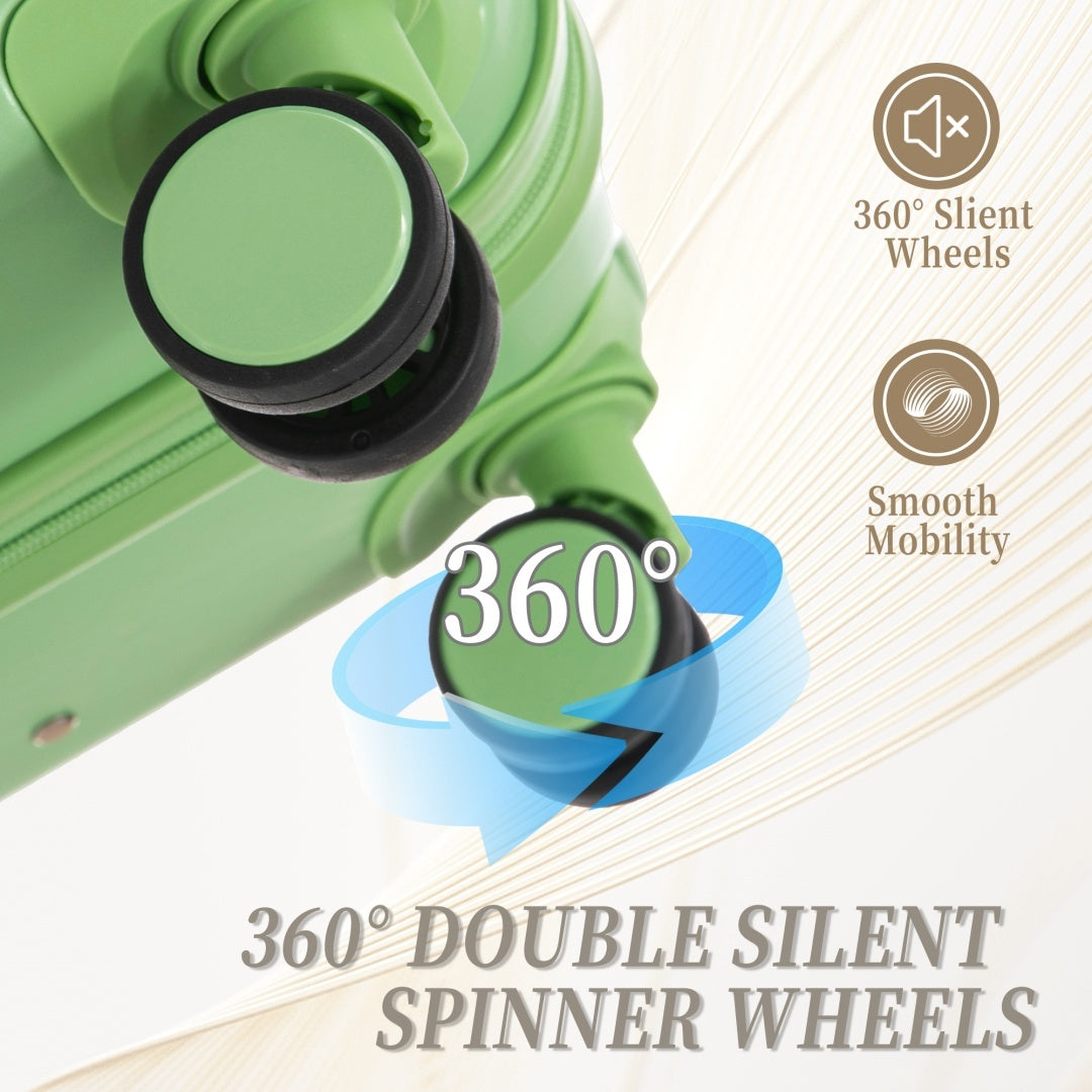HIFINE TOURIST 20   24  28 3 Pcs   Set In ABS Spinner Wheel Luggage, Carry On Suitcase, Matching Color   Combination Loc