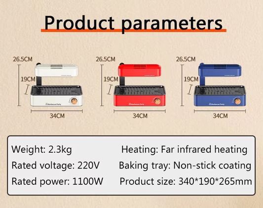 Foldable Electric Oven – Compact Countertop Grill & Toaster