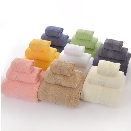 Towel Square Washcloth Three-piece Suit Of Bath Towel