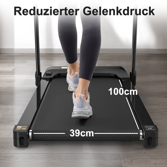 EU Electric Treadmill, Folding Treadmill For Home Up To 12 Kmh, With LED Display, App And Tablet Holder, Compact Treadmill For Home And Office