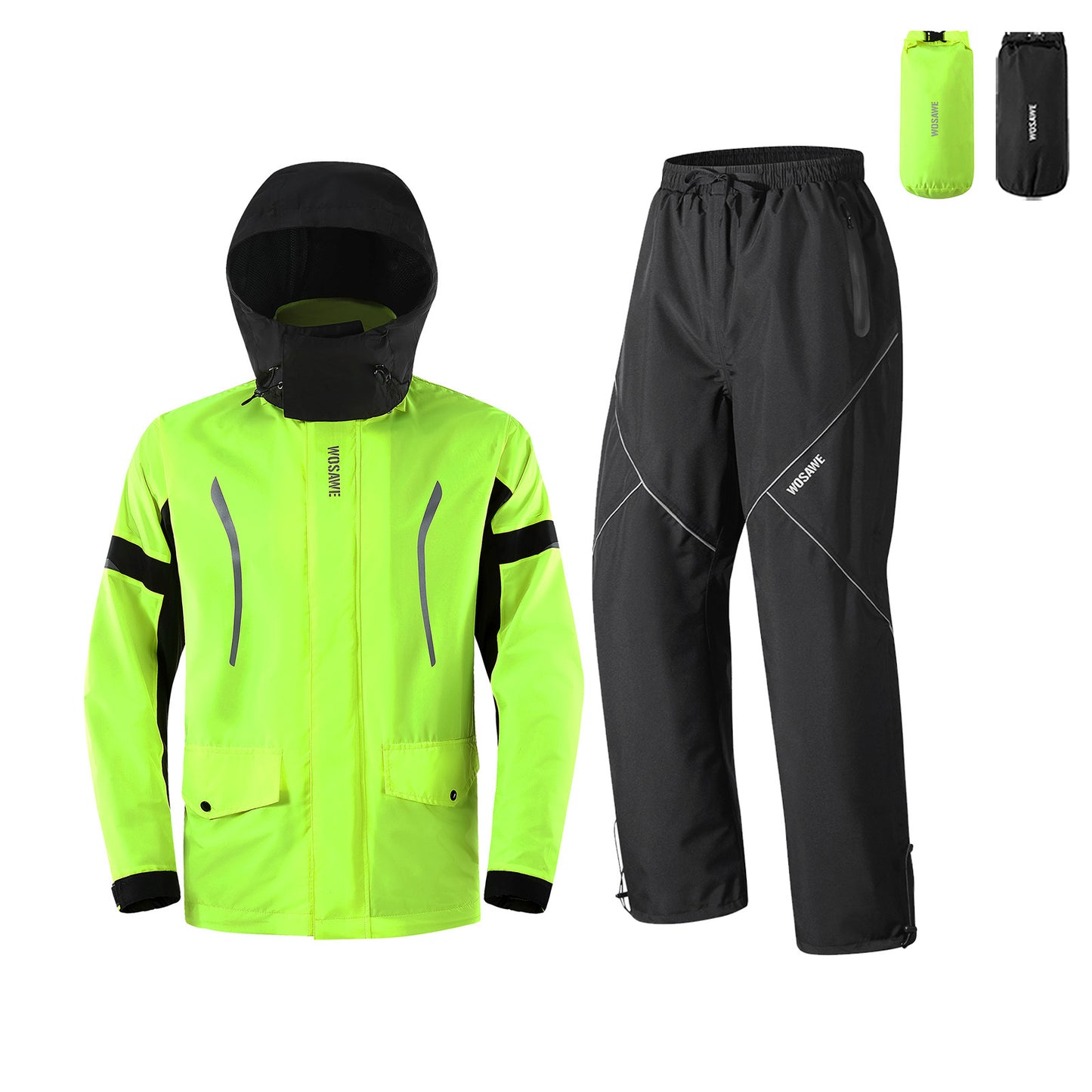 Waterproof Motorcycle Rain Suit – Full Body Outdoor Gear for Bikers