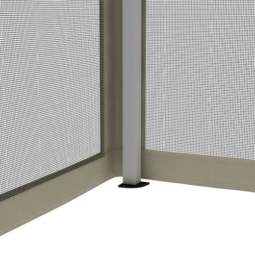 Outsunny 3 X 3m Pop Up Gazebo With 4 Mesh Sides And Carry Bag, Height Adjustable Party Canopy Tent, Portable Garden Outdoor