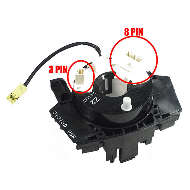 UK For  Qashqai Airbag Squib Clock Spring Sensor Spiral Cable 1 Plug 06-13