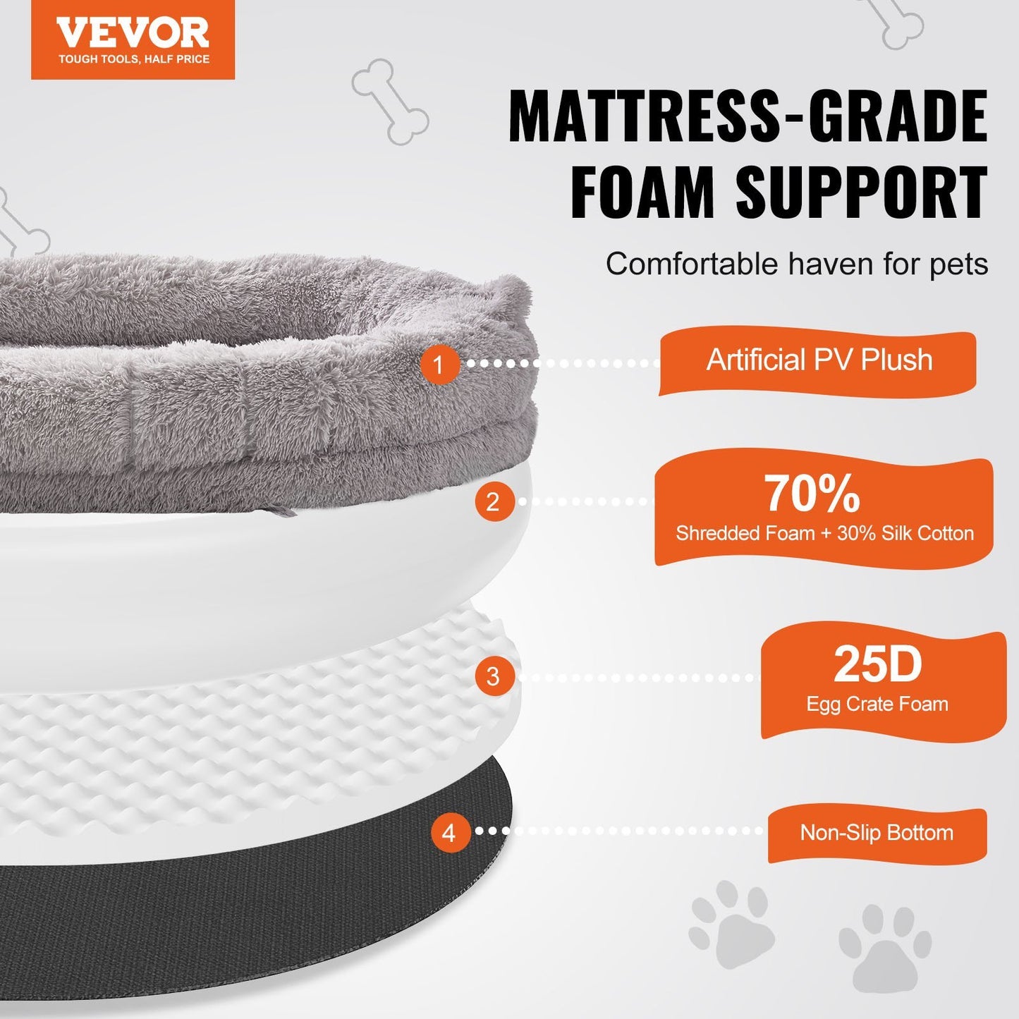 Giant Human Dog Bed – 72"x48"x10" Cozy Oversized Bed for Adults &amp; Pets