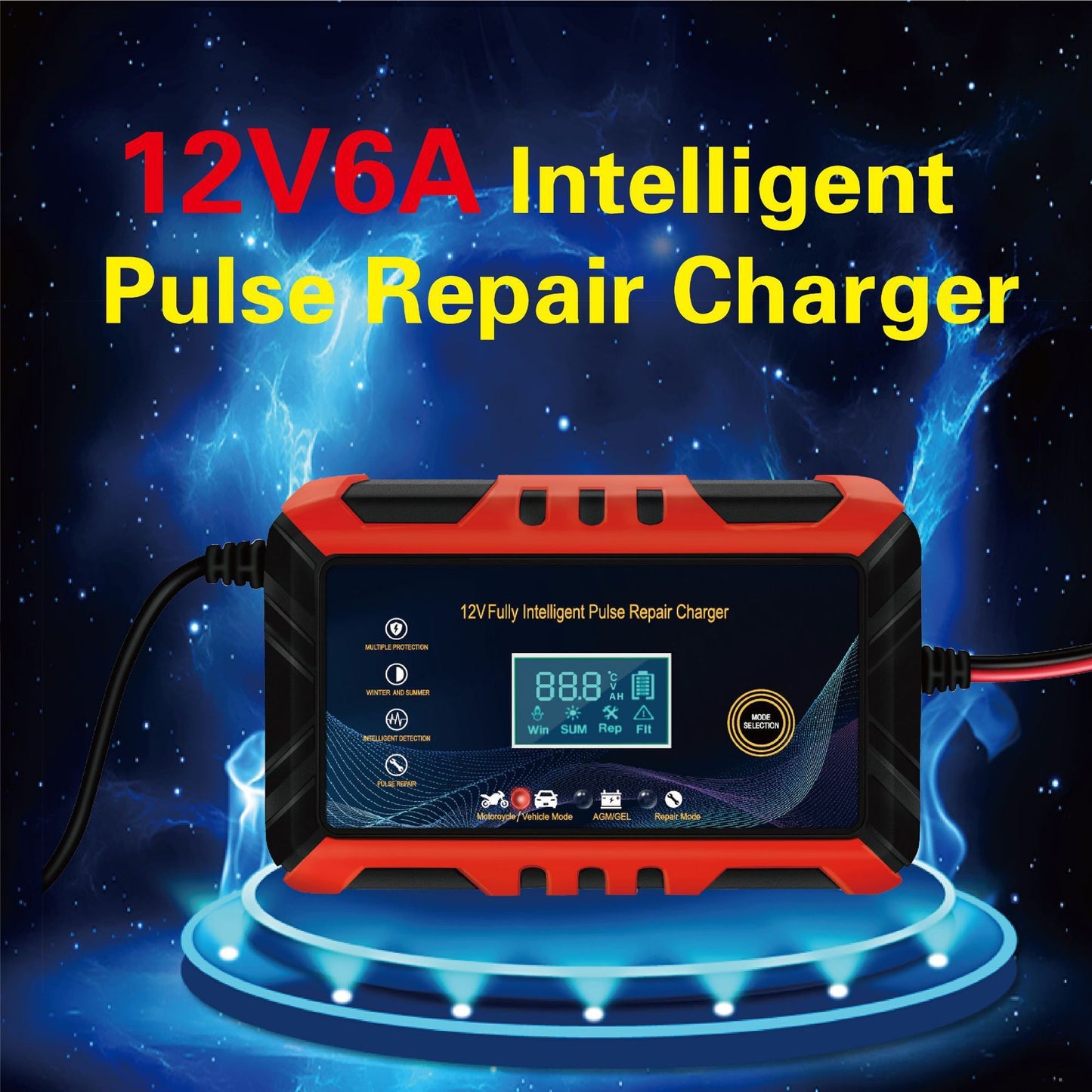 12V Car Charger - Red