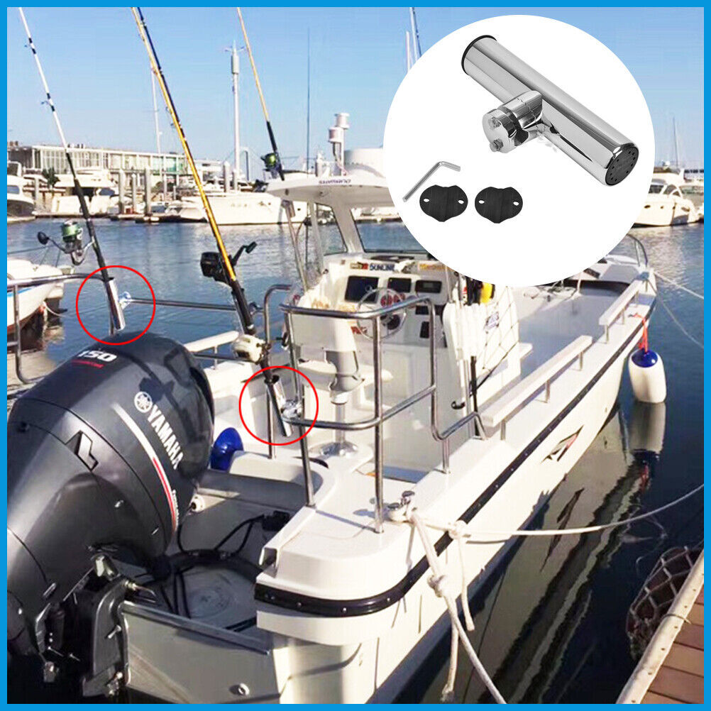 19-25mm Fishing Rod Holder Stainless Steel Rail Mount Rail For Marine Boat  UK