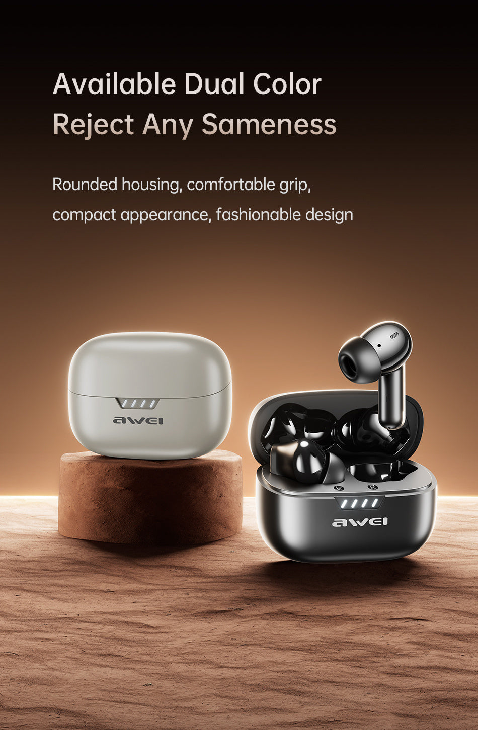 AWEI6 MI ANC ENCA NOISE CANCELLING BLUETOOTH HEADSET