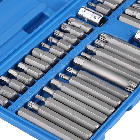 40Pcs Hex Star Torx Socket Bit Set Tool Kit 1-2inch 3-8inch Drive