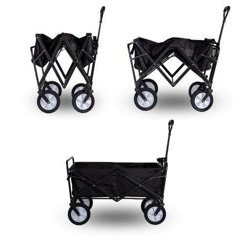Garden Cart Foldable Pull Wagon Hand Cart Garden Transport Cart Collapsible Portable Folding Cart