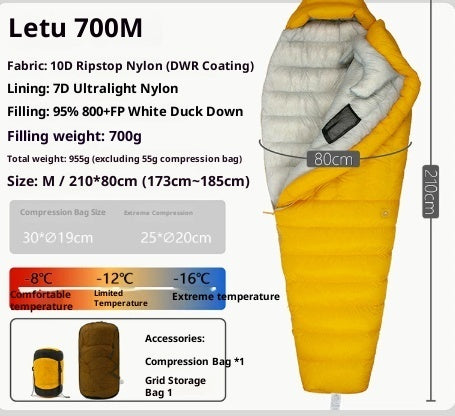 Outdoor Camping Ultra Light Down Sleeping Bag
