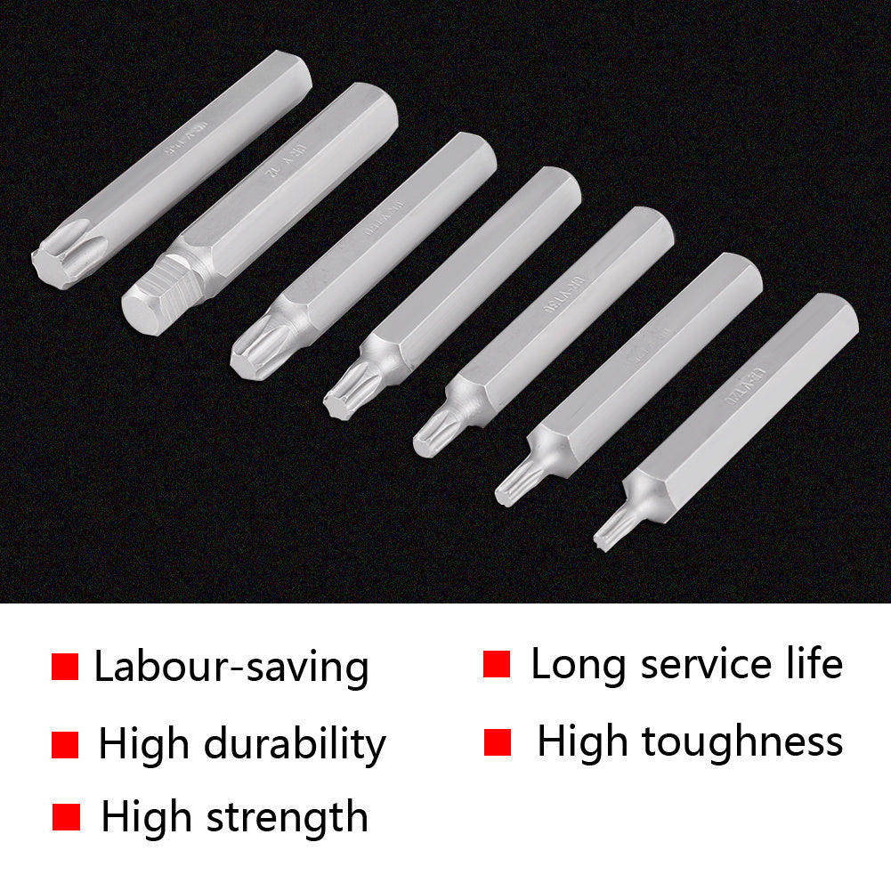 40Pcs Hex Star Torx Socket Bit Set Tool Kit 1-2inch 3-8inch Drive