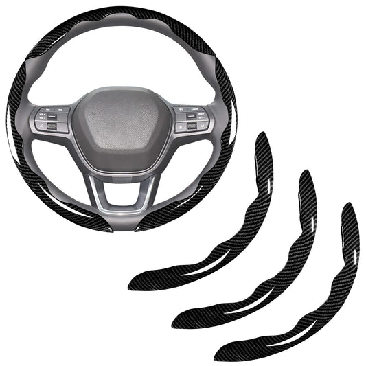 7-Car Steering Wheel Cover-Black