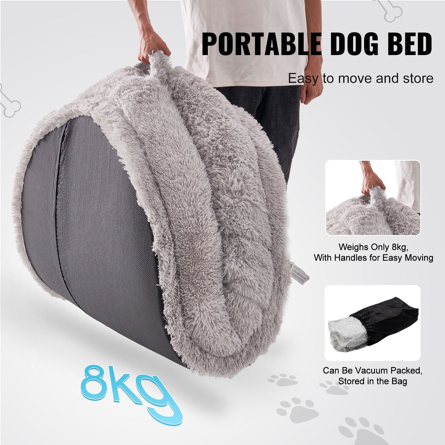 Giant Human Dog Bed – 72"x48"x10" Cozy Oversized Bed for Adults &amp; Pets