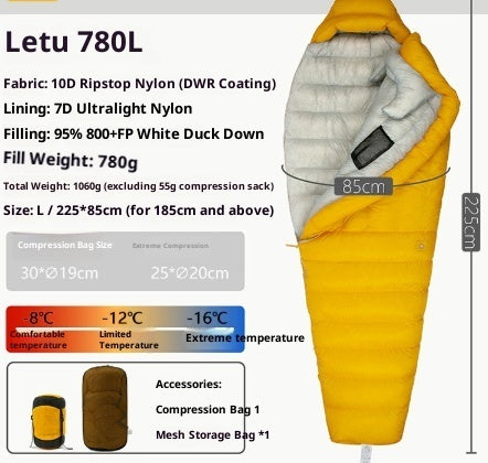 Outdoor Camping Ultra Light Down Sleeping Bag