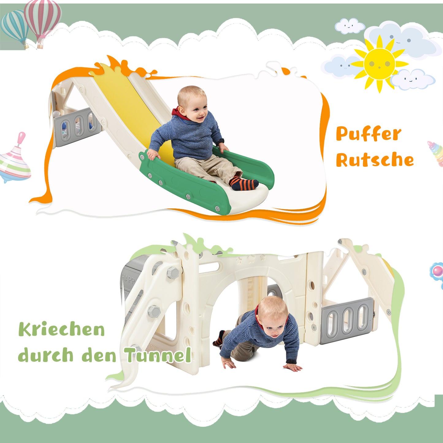 Kombirutsche Aus Hochdichtem Polyethylen Fur Kinder
