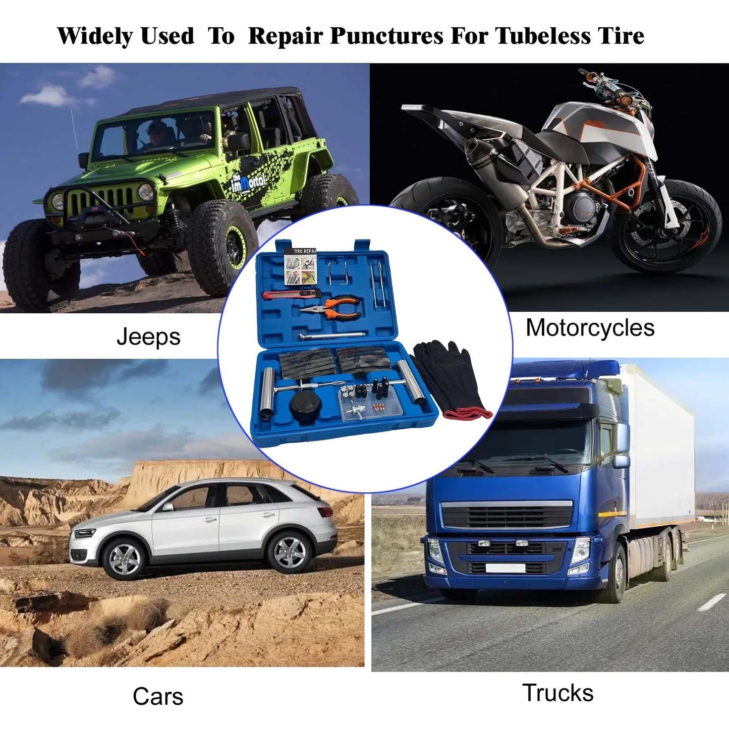 Portable Car Tire Repair Kit