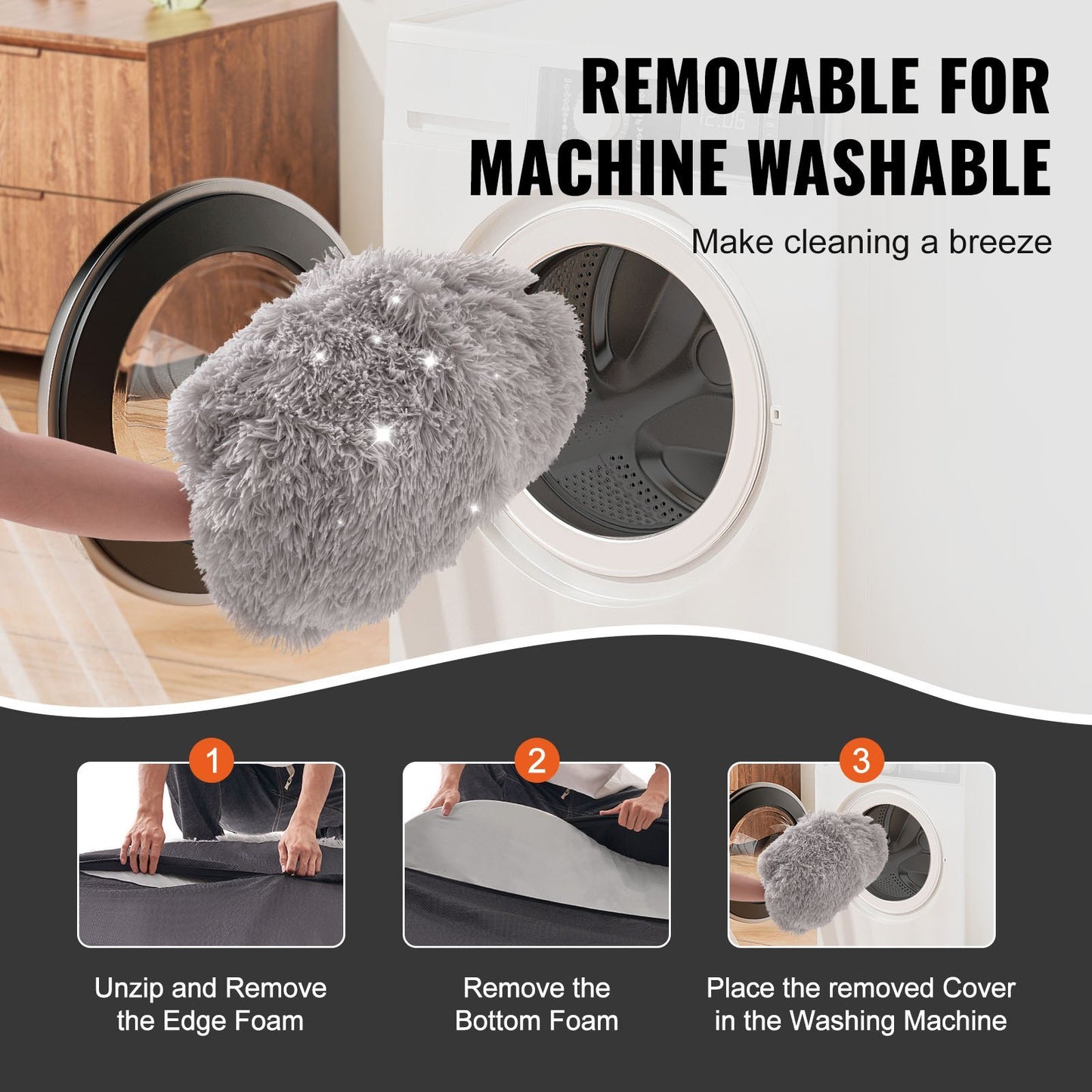 Giant Human Dog Bed – 72"x48"x10" Cozy Oversized Bed for Adults &amp; Pets