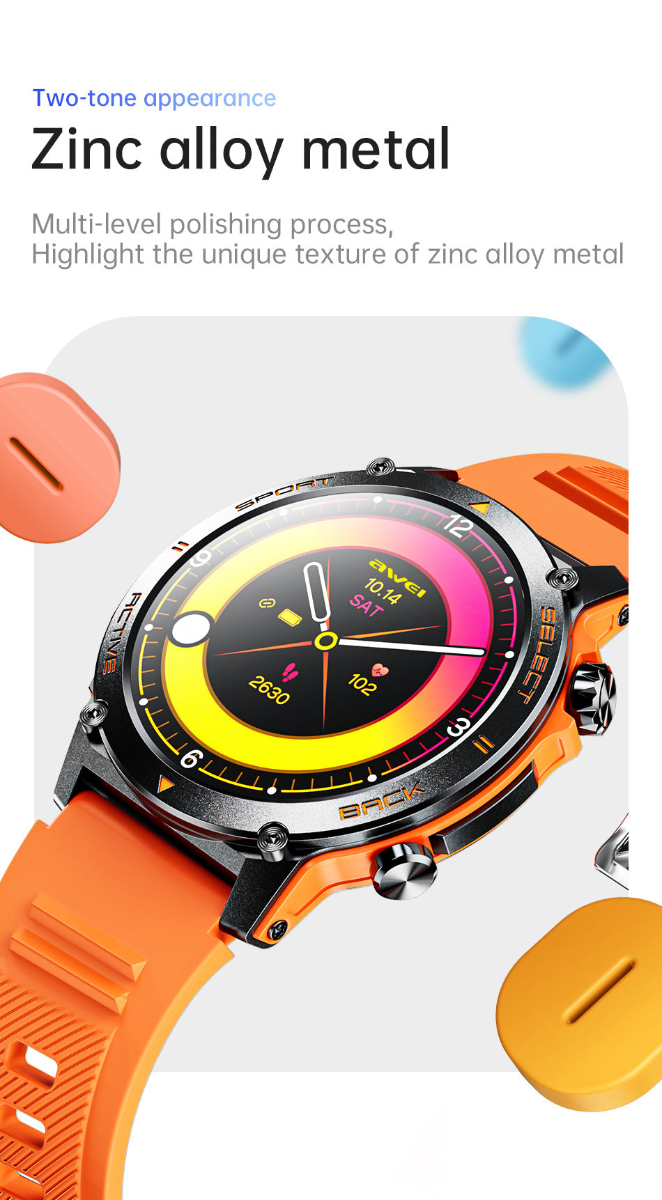 AWEI AMOLED Smartwatch H52 