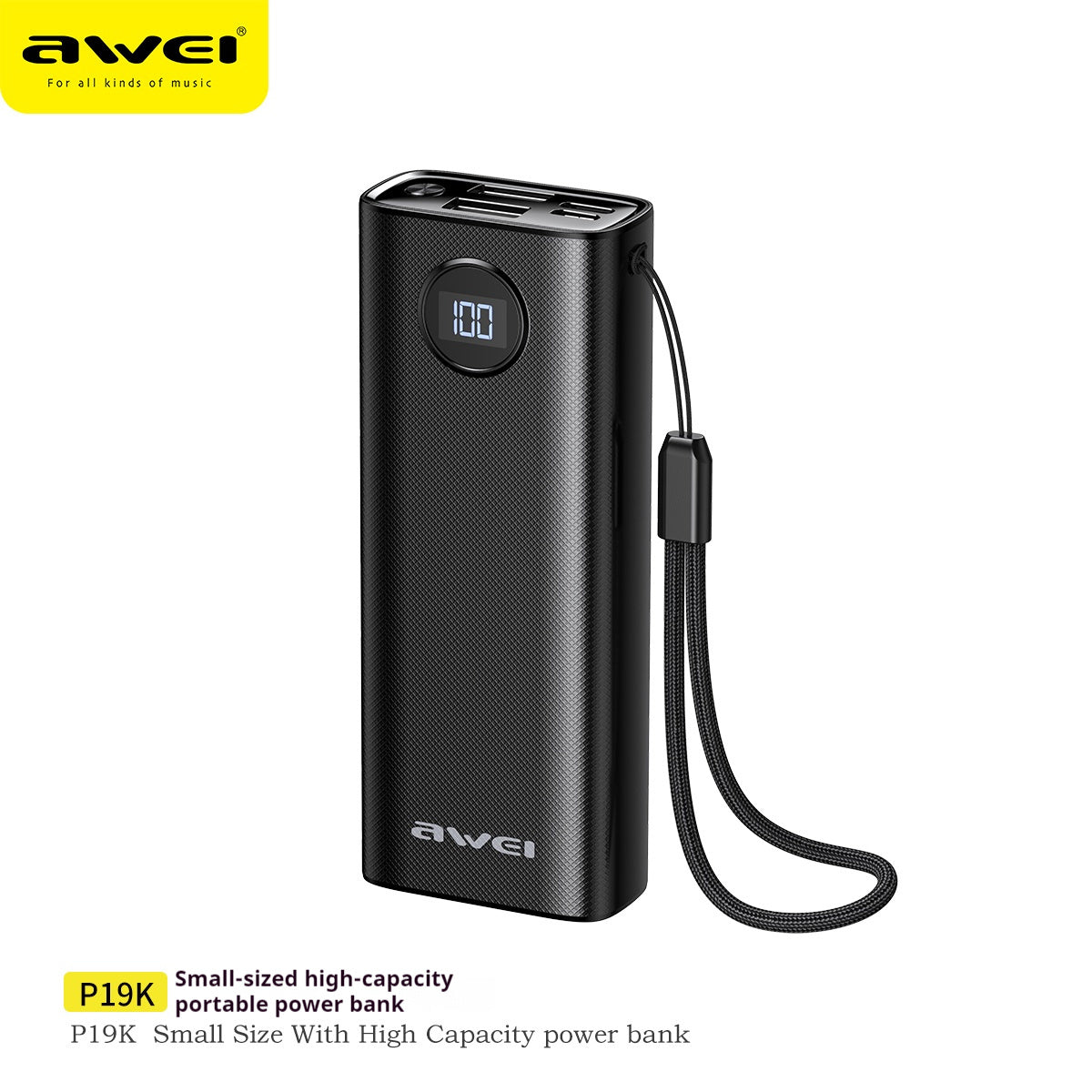 AWEI Small Size And Large Capacity Power Bank 