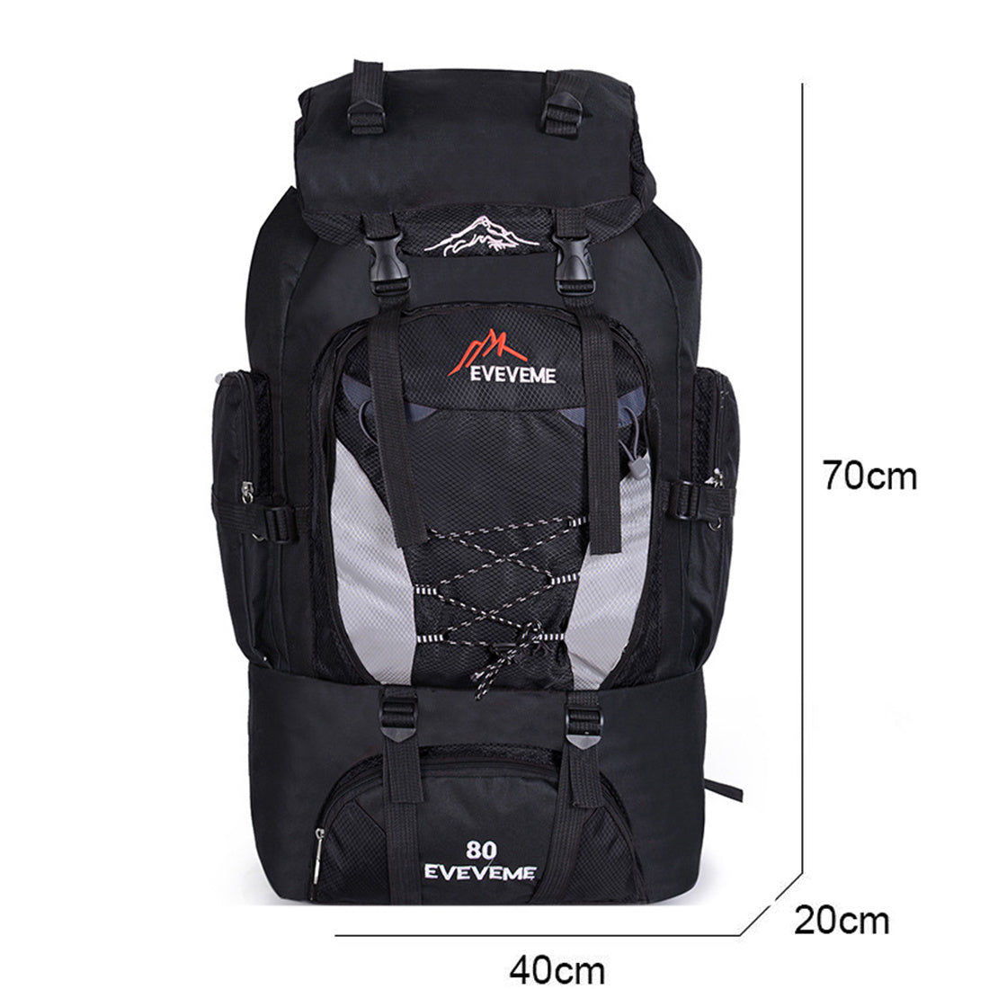 80L Waterproof Hikingc – Extra Large Travel Bag