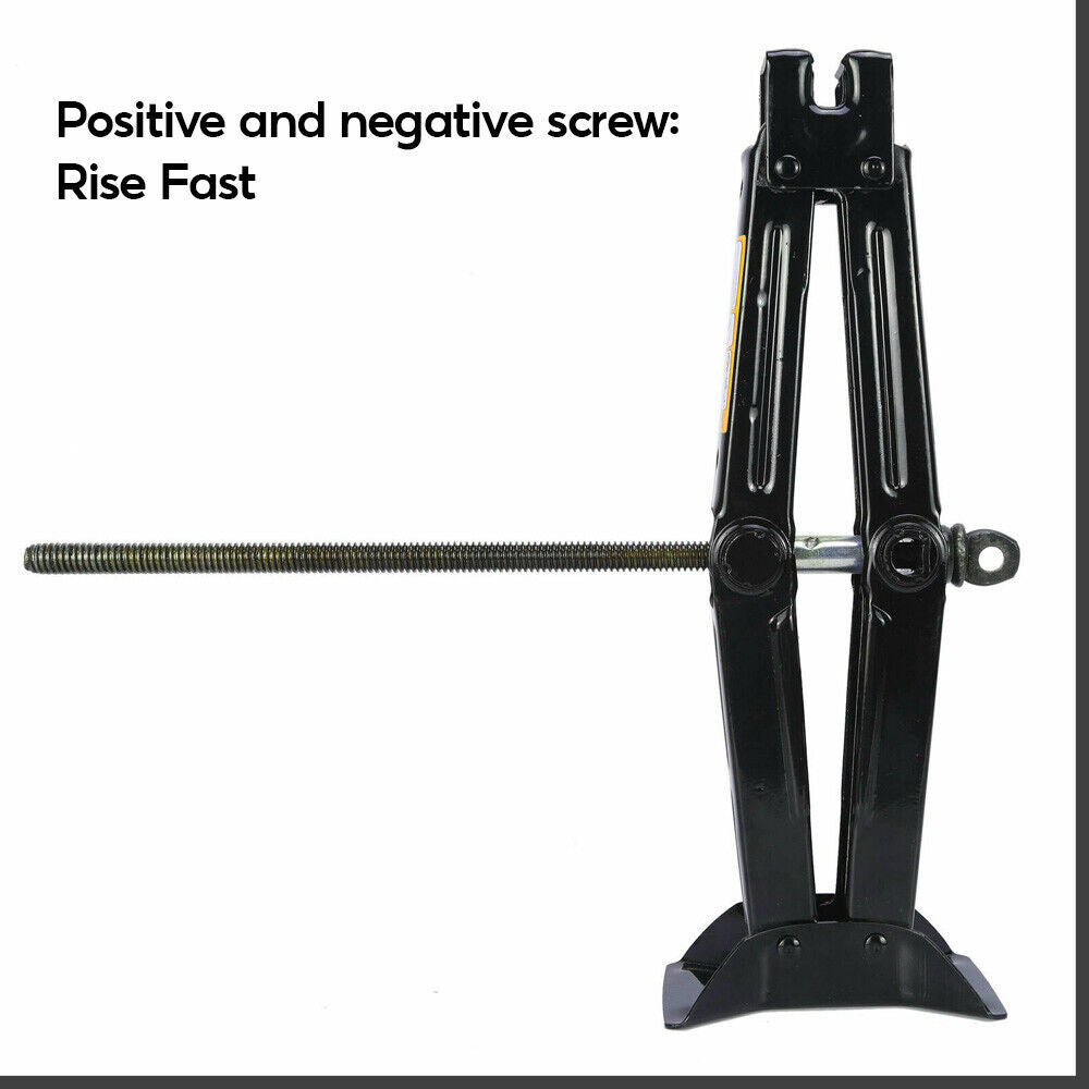 2.5 Ton Tonne Scissor Jack Lift Wind Up For Car Van Garage W Crank Speed Handle