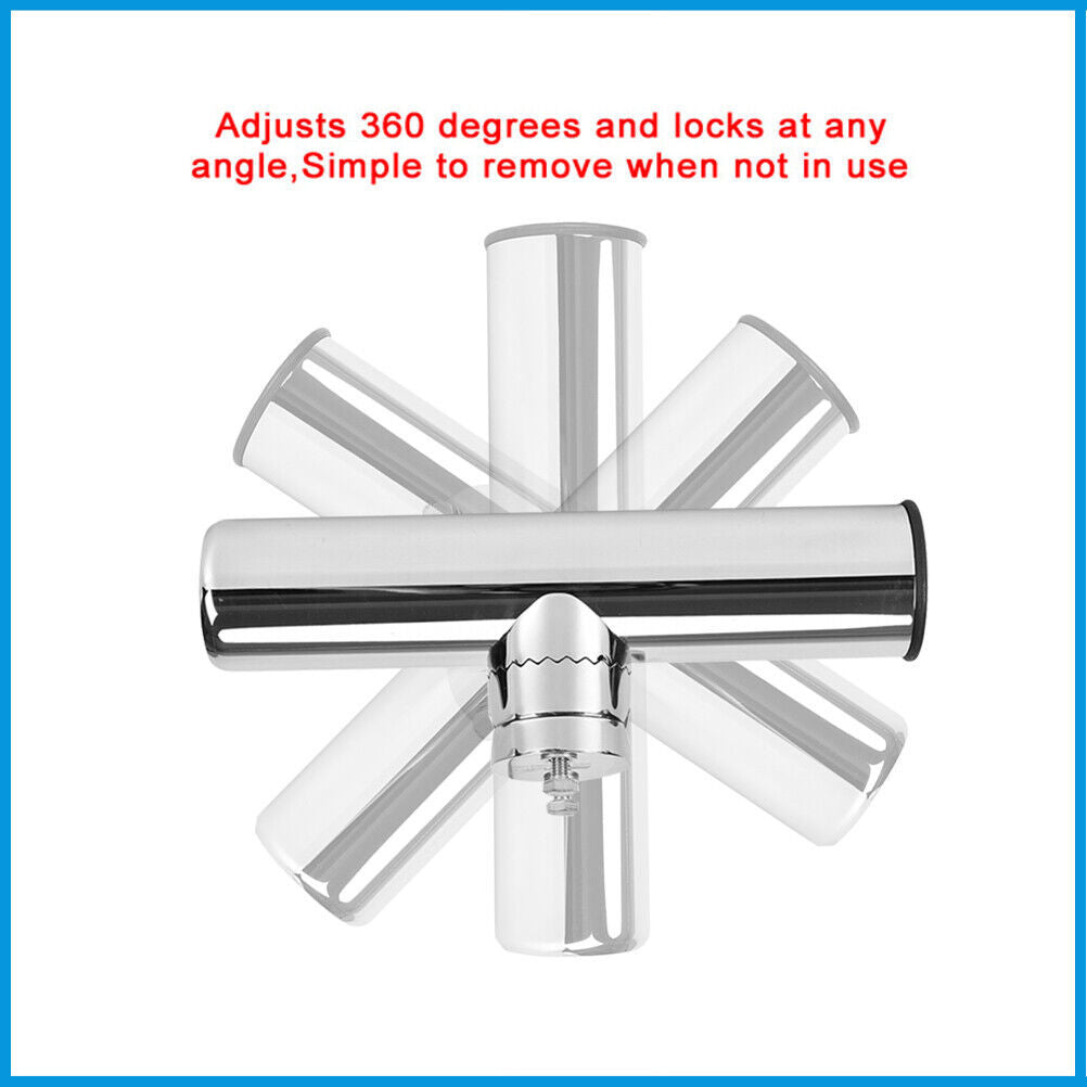 19-25mm Fishing Rod Holder Stainless Steel Rail Mount Rail For Marine Boat  UK